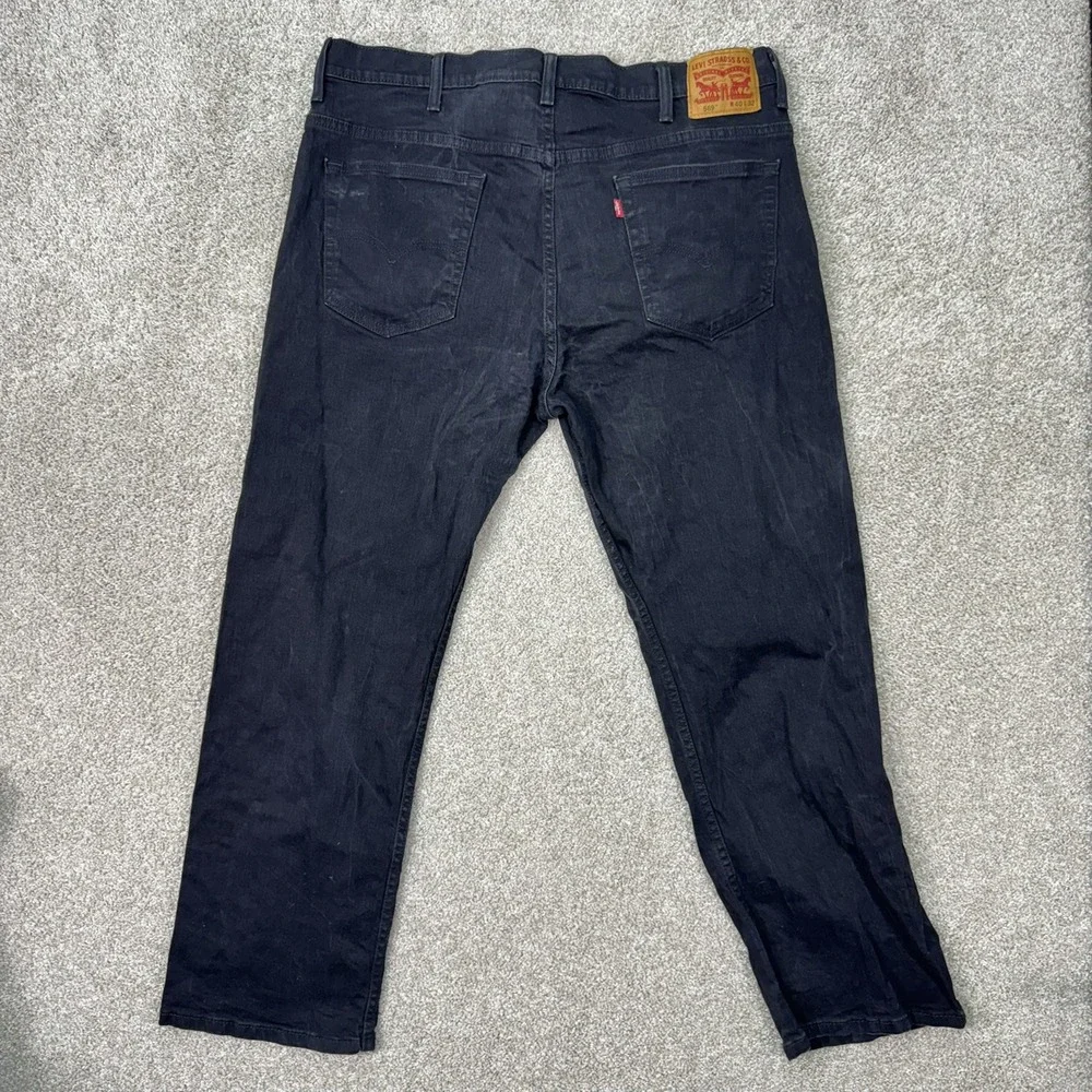 Levis 569 Loose Straight Jeans Mens 40x32 Black Baggy Relaxed Fit Denim